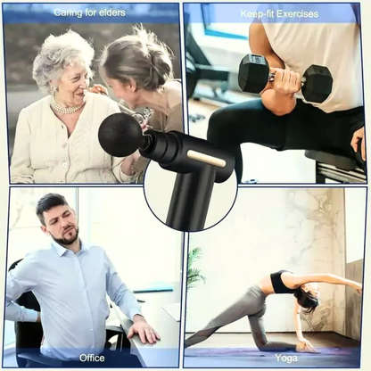 💪 MASAJEADOR DE PERCUSIÓN PROFESIONAL 4 EN 1 💪